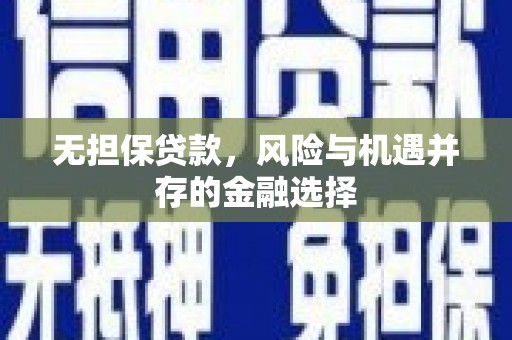 官田无担保贷款，风险与机遇并存的金融选择