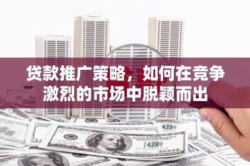 官田贷款推广策略，如何在竞争激烈的市场中脱颖而出