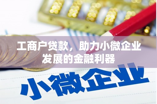 官田工商户贷款，助力小微企业发展的金融利器