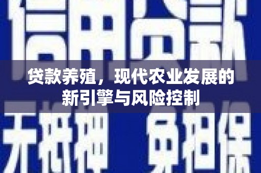 官田贷款养殖，现代农业发展的新引擎与风险控制