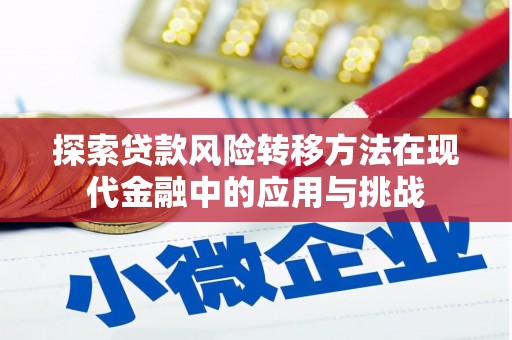 官田探索贷款风险转移方法在现代金融中的应用与挑战