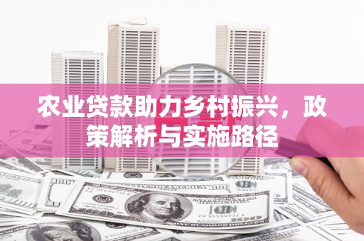 官田农业贷款助力乡村振兴，政策解析与实施路径