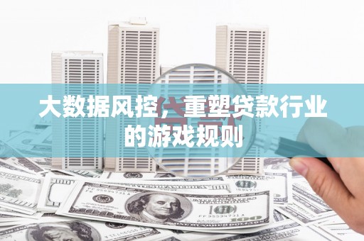 官田大数据风控，重塑贷款行业的游戏规则