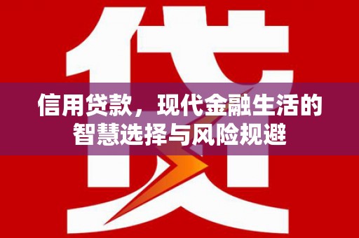 官田信用贷款，现代金融生活的智慧选择与风险规避