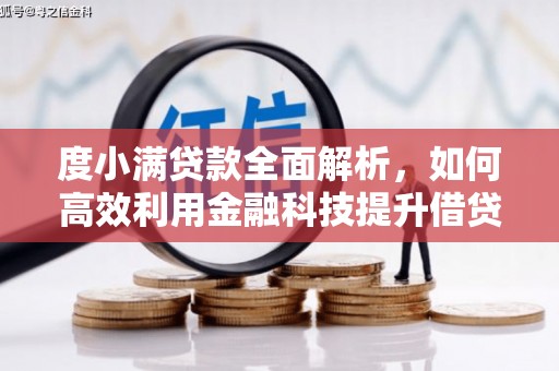 官田度小满贷款全面解析，如何高效利用金融科技提升借贷体验
