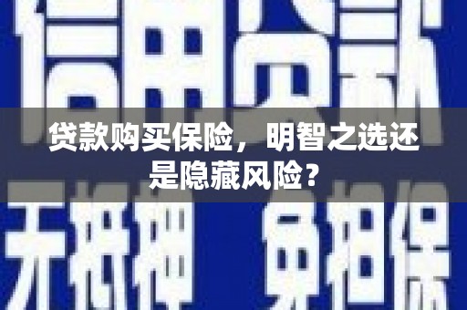 官田贷款购买保险，明智之选还是隐藏风险？