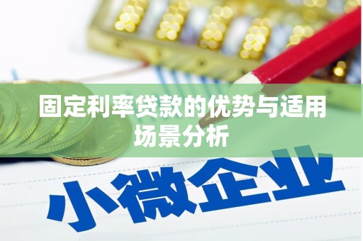 官田固定利率贷款的优势与适用场景分析
