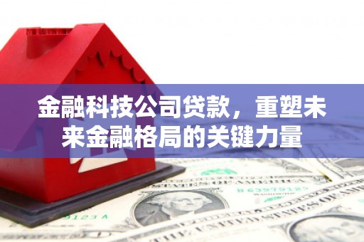官田金融科技公司贷款，重塑未来金融格局的关键力量