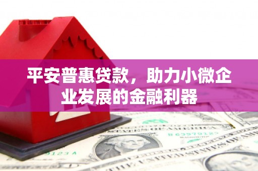 官田平安普惠贷款，助力小微企业发展的金融利器