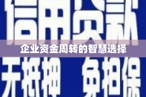 官田企业资金周转的智慧选择