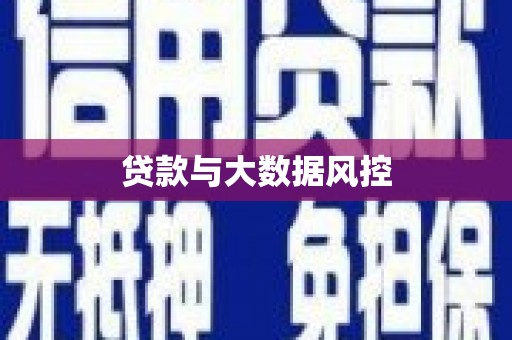 官田贷款与大数据风控