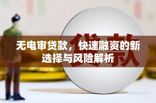 官田无电审贷款，快速融资的新选择与风险解析