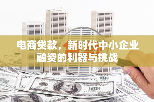 官田电商贷款，新时代中小企业融资的利器与挑战