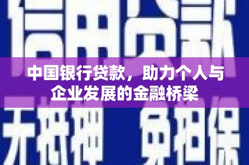 官田中国银行贷款，助力个人与企业发展的金融桥梁