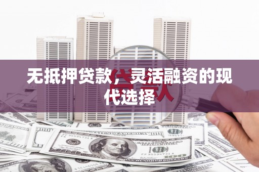 官田无抵押贷款，灵活融资的现代选择