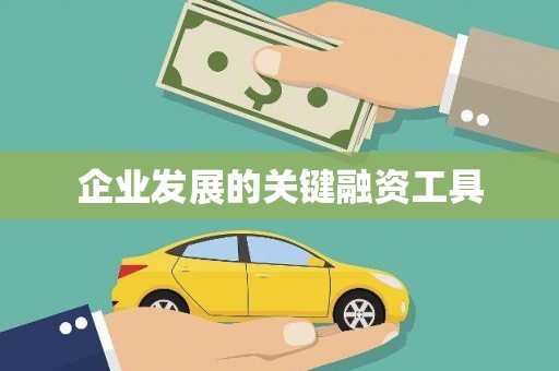 官田企业发展的关键融资工具