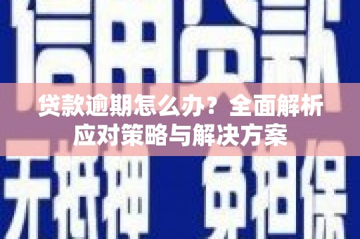 官田贷款逾期怎么办？全面解析应对策略与解决方案