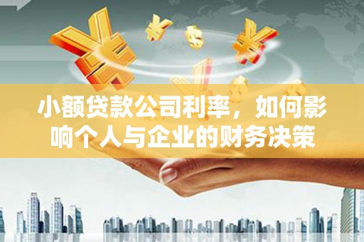 官田小额贷款公司利率，如何影响个人与企业的财务决策