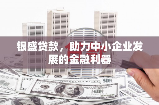 官田银盛贷款，助力中小企业发展的金融利器