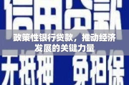 官田政策性银行贷款，推动经济发展的关键力量