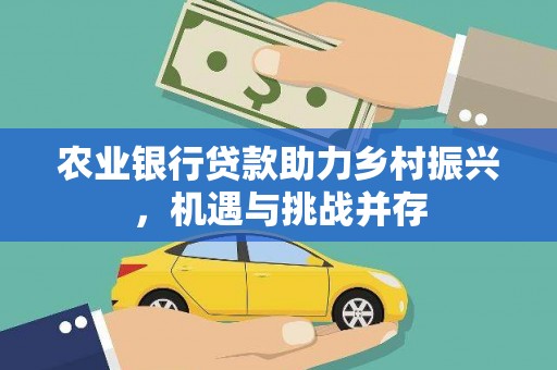 官田农业银行贷款助力乡村振兴，机遇与挑战并存