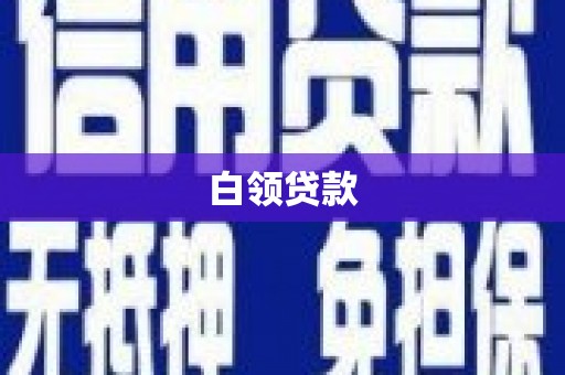 官田白领贷款