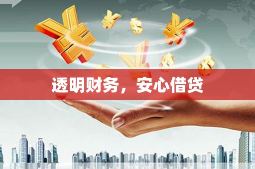 官田透明财务，安心借贷
