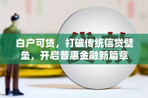 官田白户可贷，打破传统信贷壁垒，开启普惠金融新篇章