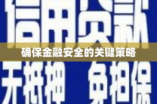 官田确保金融安全的关键策略